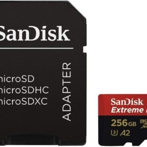 SanDisk Extreme PRO 256GB Micro SDXC Card with Adapter - Image 2