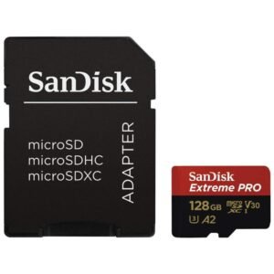 SanDisk Extreme PRO 128GB Micro SDXC Card with Adapter 170MB/s - Image 2