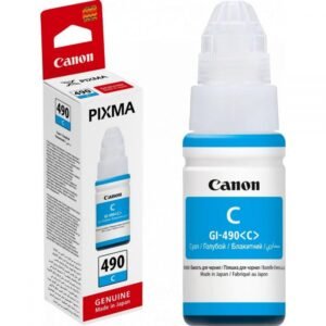 Canon Ink GI-490C Cyan Ink Bottle - Image 1