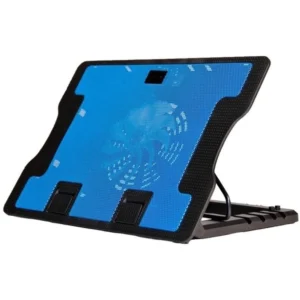 Laptop Cooling Pad 638B 1 Fan Cooling Pad (Blue) - Image 3