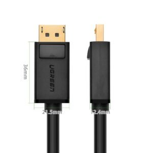 UGREEN DP Male to Male Cable 1.5m 4K 60Hz (10245) - Image 3