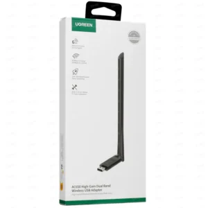 UGREEN AC650 High-Gain Dual Band Wireless USB Adapter (90339) - Image 1