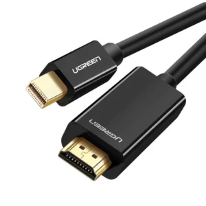 UGREEN mini DP male to HDMI cable 4k 1.5m black (20848) - Image 1