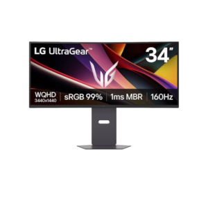 LG 34G600A-B UltraGear 34" WQHD Curved Gaming G6 Monitor | 160Hz - Image 1