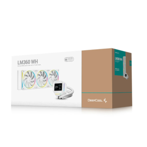 DeepCool LM360 WH 6th Gen ARGB Liquid Cooler with 2.4" LCD Screen - Image 1
