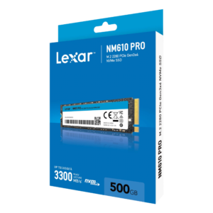 Lexar NM610 Pro M.2 Gen3x4 NVMe 500GB SSD - Image 1